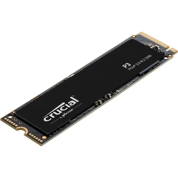 Crucial P3 – SSD NVMe M.2 2280 – 500 Go – PCIe Gen3 x4